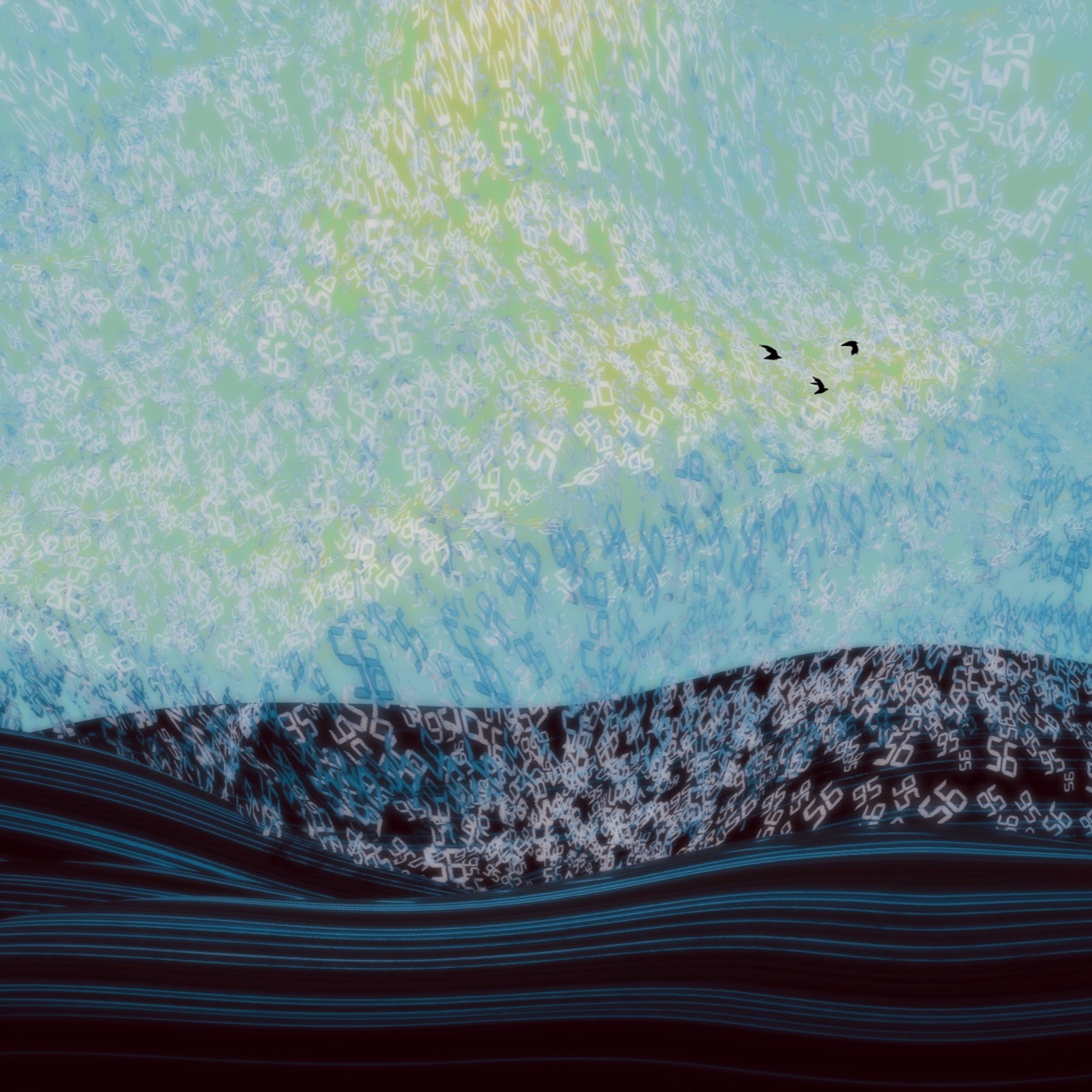 Atsushigraphのデジタルアート作品「Sky Hymn」の画像です。