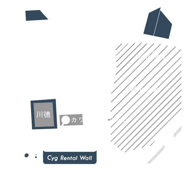 Cyg Rental Wall 地図