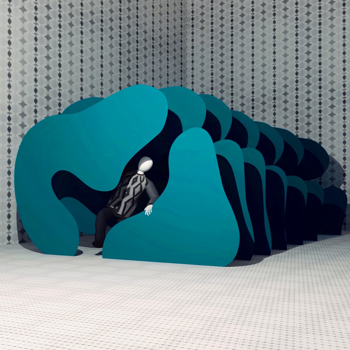 Atsushigraphのデジタルアート作品「Shelter 2」の画像です。