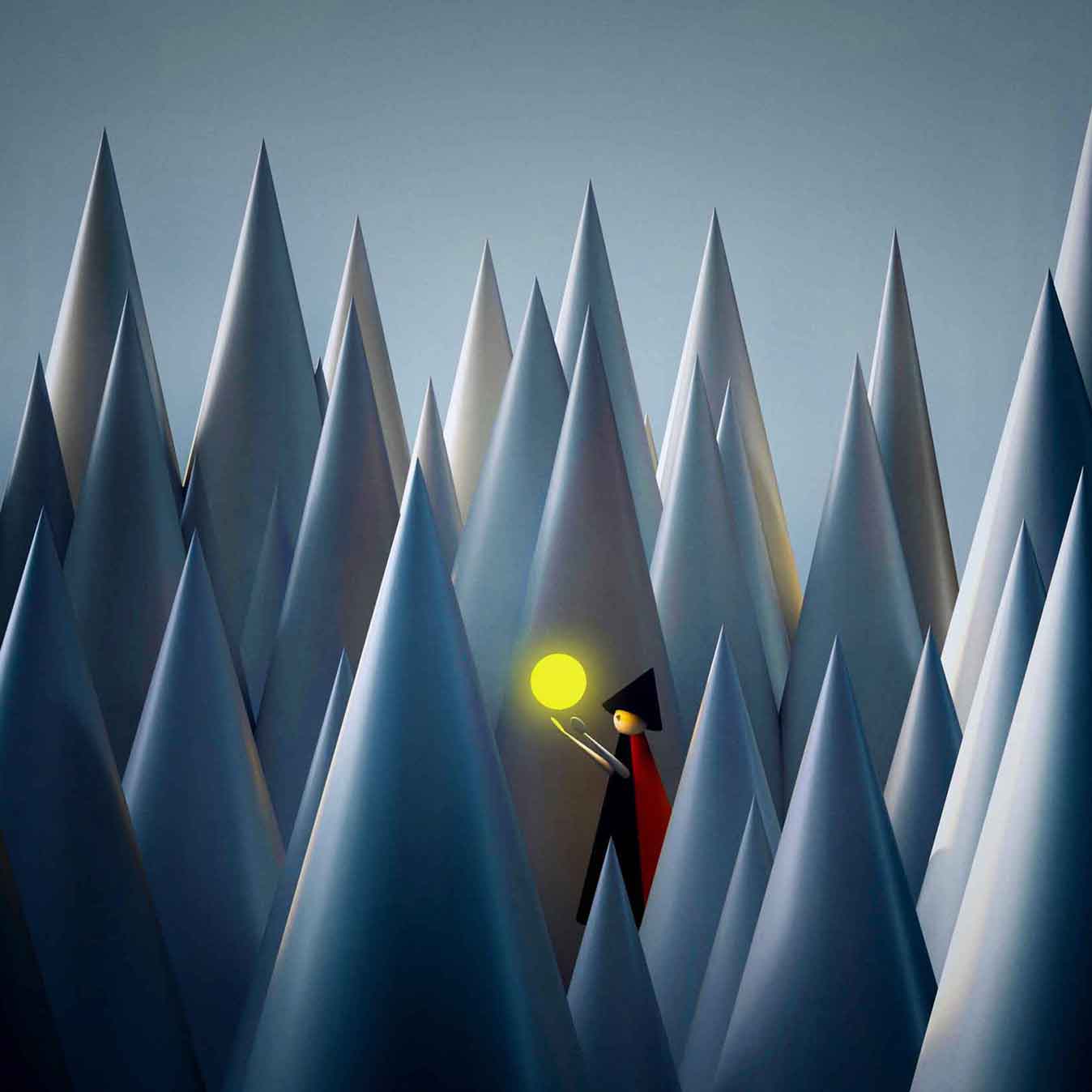 Atsushigraphのデジタルアート作品群「Living Things」シリーズのメインビジュアル画像です。
